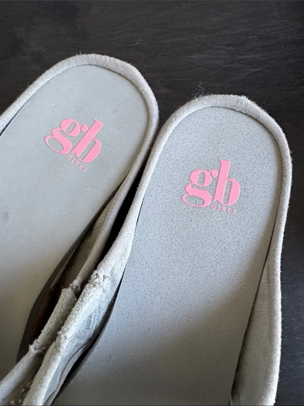 GB girls Silver Sparkle Platform Sandals